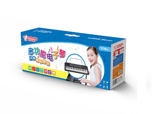 多功能电子琴玩具包装盒设计
