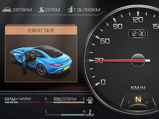 液晶仪表（个人主页-ZMTc4ODY3MjQ=） - APP界面 - 站酷设计师Leafzombie原创素材 - 站酷ZCOOL