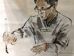 袁大师在画画