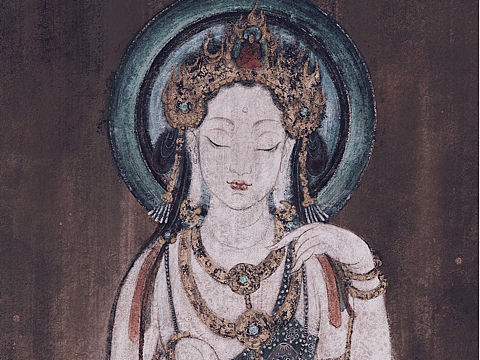 iPad模拟壁画效果——莫高窟57窟美人菩萨