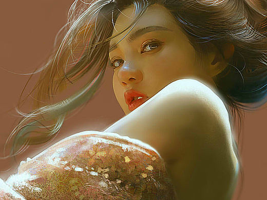 画个晚礼服小姐姐