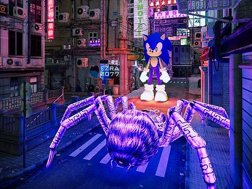 Cyberpunk风格建模练习