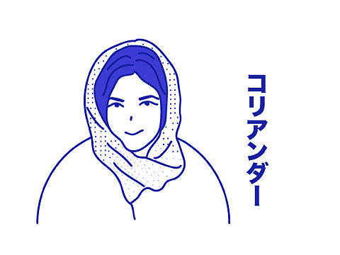 线条风人物插画