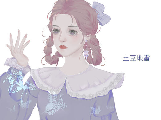 原创插画 喜欢的约