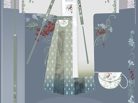 汉服设计，纹样设计 