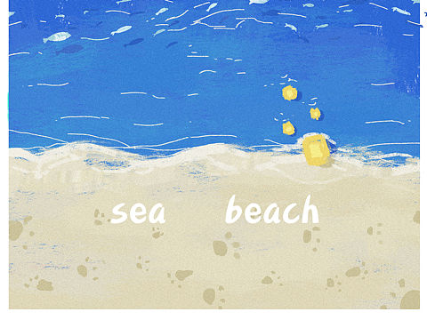 Sea Beach（个人主页-ZNTA4OTM3Mjg=） - 创作习作 - 站酷设计师荷包别空原创素材 - 站酷ZCOOL