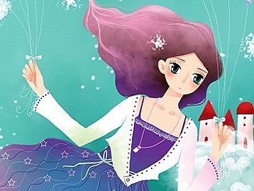 4副画儿晴天唯美青春插画