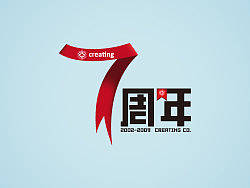 创世传媒7周年LOGO（个人主页-ZNzM4NDQ=） - Logo - 站酷设计师囧囧有神的小红花原创素材 - 站酷ZCOOL