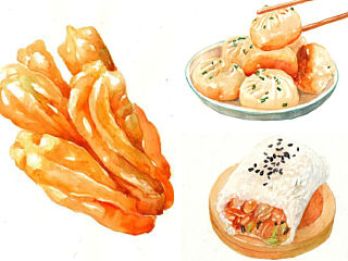 手绘武汉美食