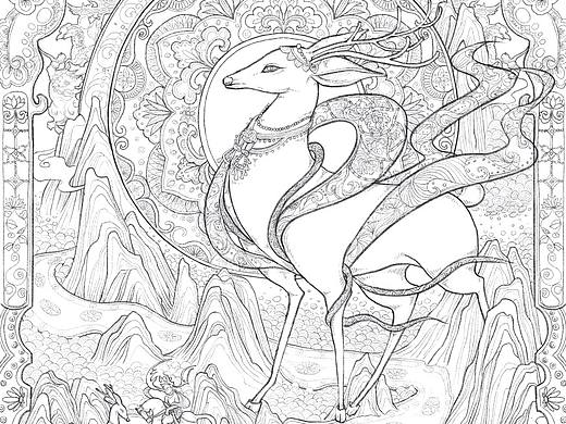 画出线稿，从未上完色稿系列（个人主页-ZNTU5Mzg3MTI=） - 商业插画 - 站酷设计师绮十一原创素材 - 站酷ZCOOL