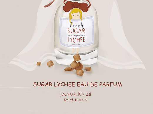 SUGAR LYCHEE EAU DE PARFUM（個(gè)人主頁-ZMTQ4OTE5MjQ=） - 創(chuàng)作習(xí)作 - 站酷設(shè)計(jì)師YUI_CHAN原創(chuàng)素材 - 站酷ZCOOL