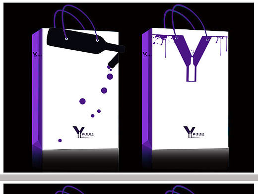 给红酒做的双支礼品袋。。。草稿。。。