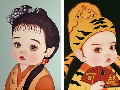 秋小香和唐小虎给大家拜年啦（个人主页-ZNTc3MzE5NTY=） - 艺术插画 - 站酷设计师那小先art原创素材 - 站酷ZCOOL