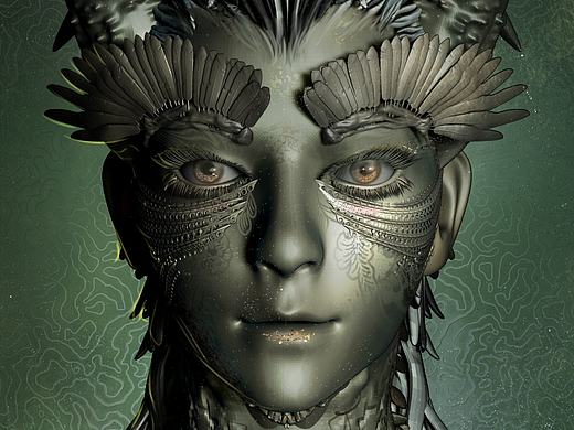 ZBRUSH 插画 妖女