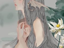 临摹改 人鱼少女