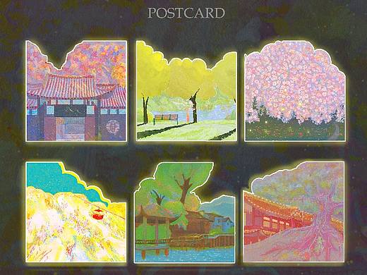 插画写生 | 眉山市明信片系列（个人主页-ZNTk4ODA0NjQ=） - 创作习作 - 站酷设计师又又牌原创素材 - 站酷ZCOOL