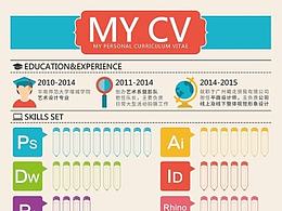 扁平化个人简历设计