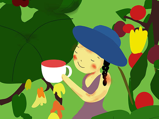 花果茶 随时随地享受生活（个人主页-ZMjAwMjE2MTY=） - 商业插画 - 站酷设计师Helen婧原创素材 - 站酷ZCOOL