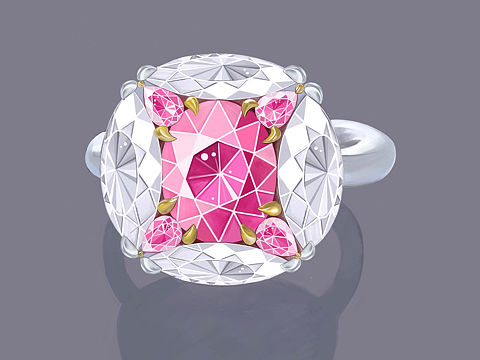 记录第一张珠宝手绘(板绘)