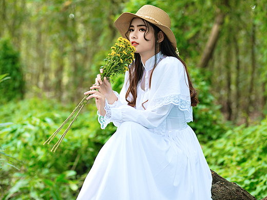 森泽视觉 │ 人像摄影/修图|森系少女.户外写真