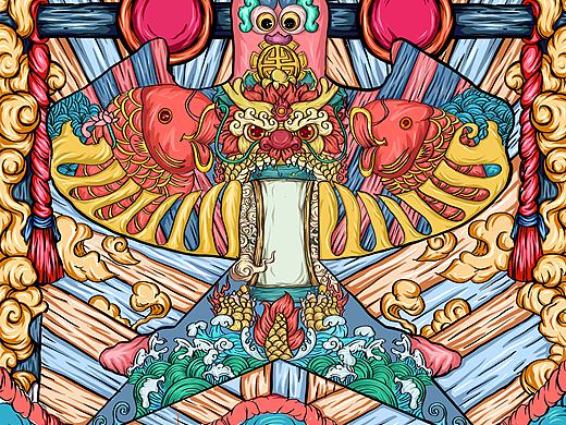 【国潮插画】--潍坊风筝