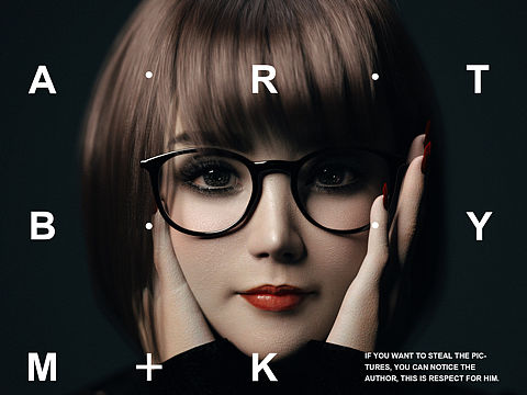 原创3D作品 虚拟人物时尚杂志风建模渲染