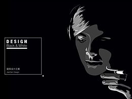 ［简单出品］时尚设计展示模版《Black&White》