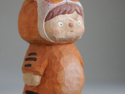 木雕小虎妞（个人主页-ZNTg4MDUzMzY=） - 手办/模玩 - 站酷设计师拾光漫漫原创素材 - 站酷ZCOOL