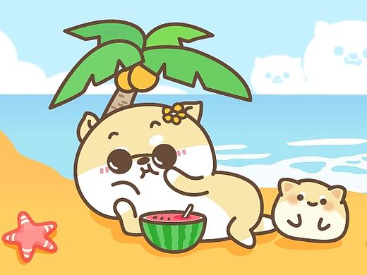 微信表情《莫尼夏日篇》