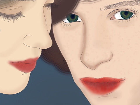 手机绘画——丹麦女孩。