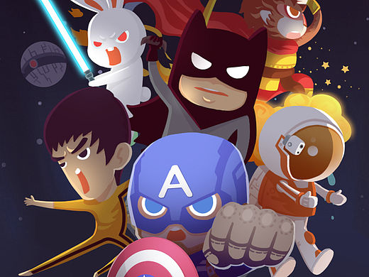 自己做着玩儿的海报