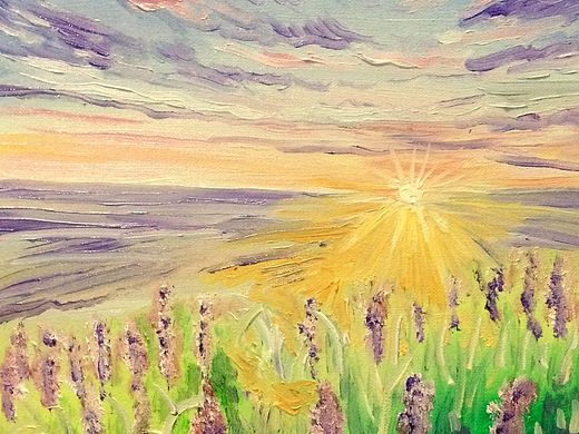 兩幅風(fēng)景畫（個人主頁-ZMTQ1NTU5MjA=） - 繪畫 - 站酷設(shè)計師jiangweipainter原創(chuàng)素材 - 站酷ZCOOL