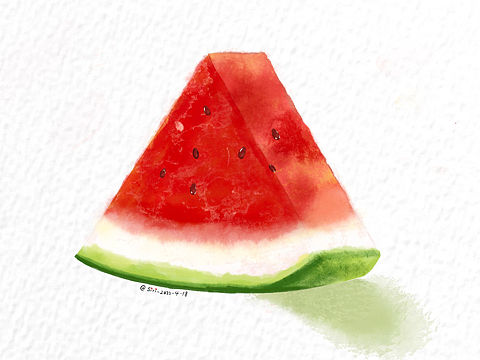 水果水彩