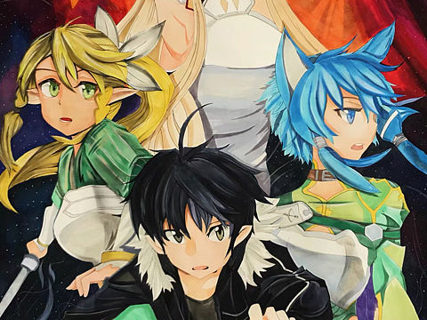 刀剑神域（个人主页-ZNTc0MDkyMTY=） - 绘画 - 站酷设计师世雨紫原创素材 - 站酷ZCOOL