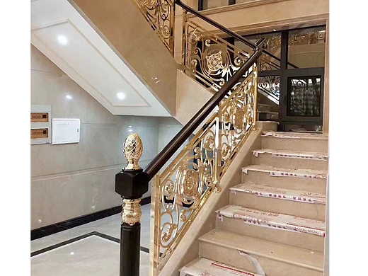 2022流行艺术铝艺护栏颜色整体楼梯颜色搭配方案