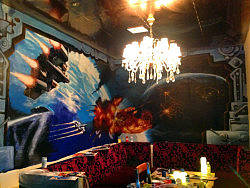 宁波“环球e号”潮流夜店3D墙绘