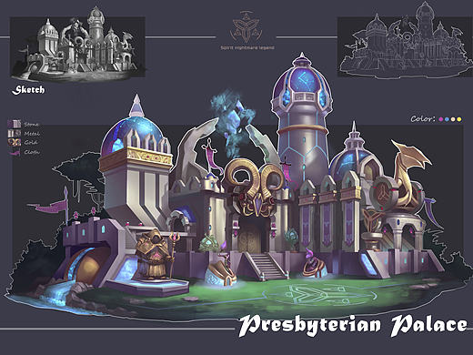 夜晚的建筑设定（个人主页-ZMjA2NDk1MDQ=） - 游戏原画 - 站酷设计师油炸猫YOGA原创素材 - 站酷ZCOOL