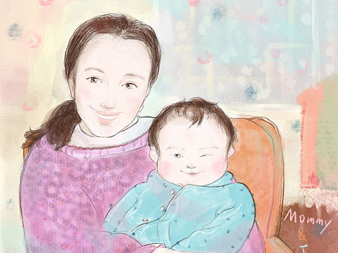 Mommy&I（个人主页-ZNTUwOTkwODQ=） - 创作习作 - 站酷设计师CLFSH可乐鱼原创素材 - 站酷ZCOOL