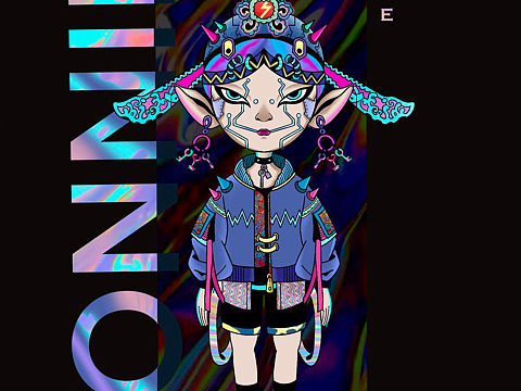 赛博朋克风格插画