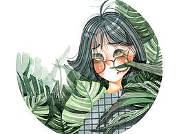 彩色(彩铅或水彩)