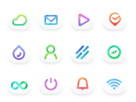 渐变色icon