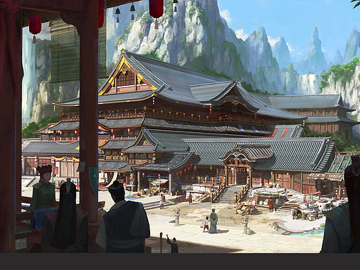 单体建筑氛围