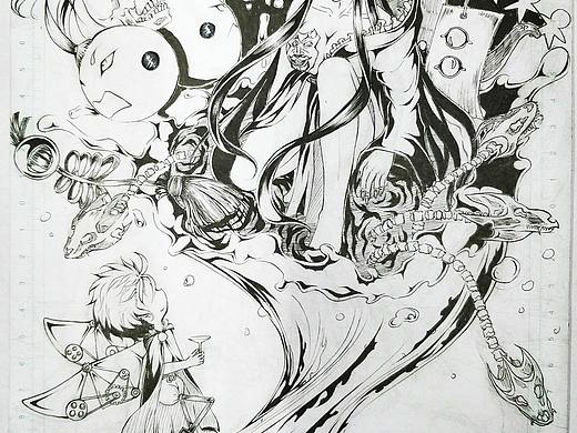 之前的一些黑白手繪稿（個人主頁-ZMjY2NDA5NDQ=） - 創(chuàng)作習(xí)作 - 站酷設(shè)計師75七六七十七原創(chuàng)素材 - 站酷ZCOOL
