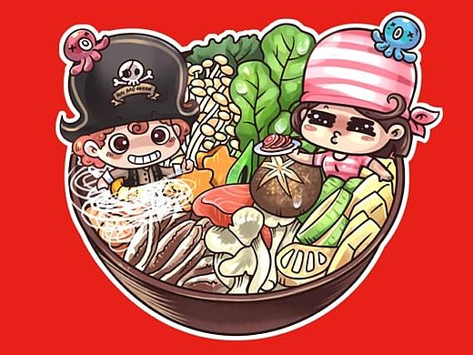 海盗船卡通形象