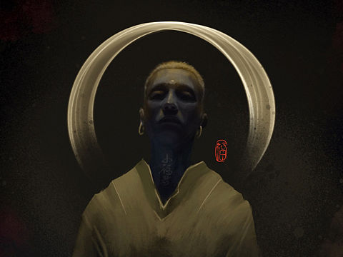 MARGIN BLANK原创插画《疯魔佛》