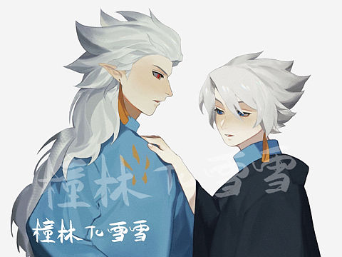 给雪雪画的她和她的光遇cp
