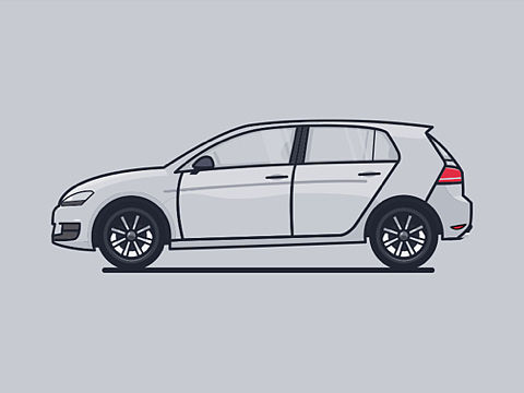 【插画】大众高尔夫