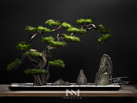 盆景手绘。iPad。procreate 手绘练习