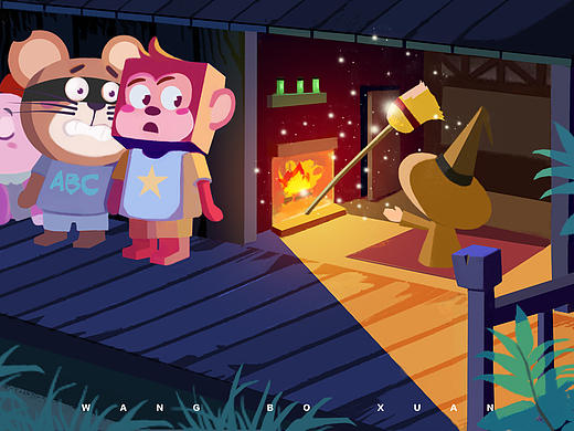 火花思维测试题（个人主页-ZNTE4MDE1Mjg=） - 儿童插画 - 站酷设计师cube2020原创素材 - 站酷ZCOOL