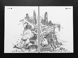 两岸丛山叠岭  你的城